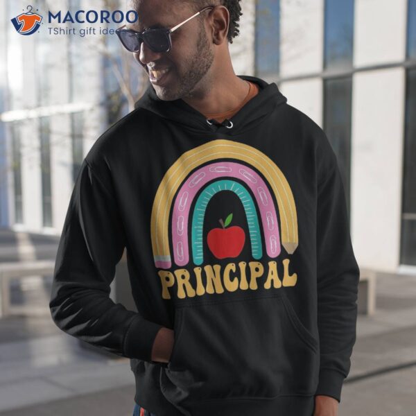 Principal Rainbow Pencil Back To School Appreciation Shirt