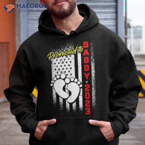 promoted to daddy 2023 fathers day cool first time new dad shirt hoodie