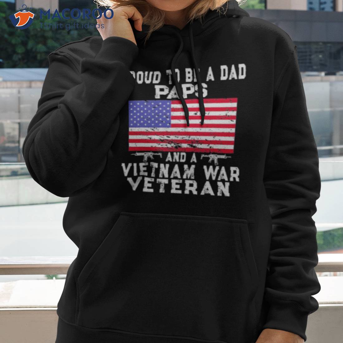 Proud Dad Paps Vietnam Veteran Retro Us Flag Grandpa Shirt Proud Dad Paps Vietnam Veteran Retro Us Flag Grandpa Shirt