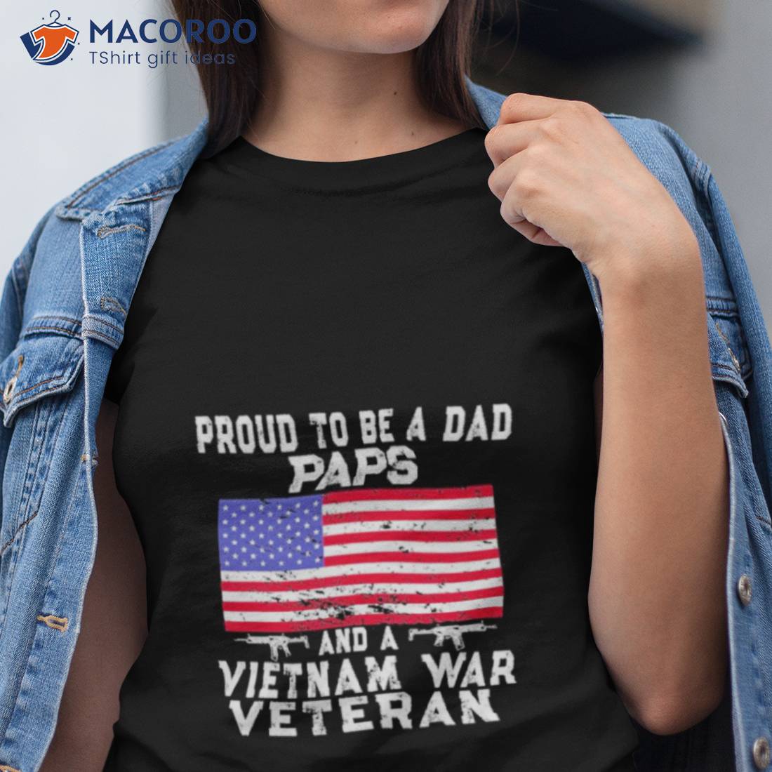 Proud Dad Paps Vietnam Veteran Retro Us Flag Grandpa Shirt Proud Dad Paps Vietnam Veteran Retro Us Flag Grandpa Shirt