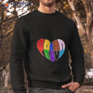 proud progress heart shirt sweatshirt