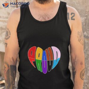 proud progress heart shirt tank top