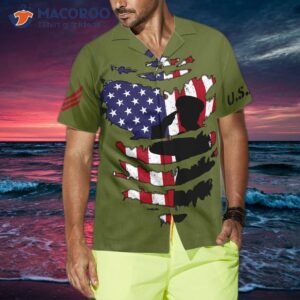 proud veteran s silhouette hawaiian shirt 2