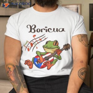 puerto rico coqui frog rican music graphic shirt tshirt