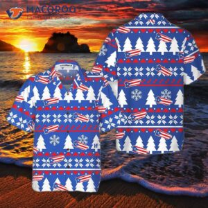 Puerto Rico Ugly Christmas Pattern Hawaiian Shirt, Flag Shirt