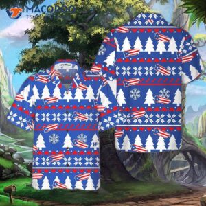 puerto rico ugly christmas pattern hawaiian shirt flag shirt for 4