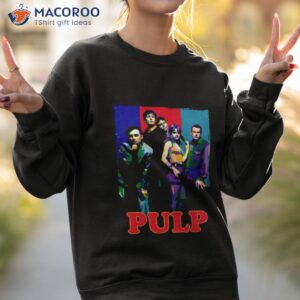 pulp band colored collage shirt sweatshirt 2