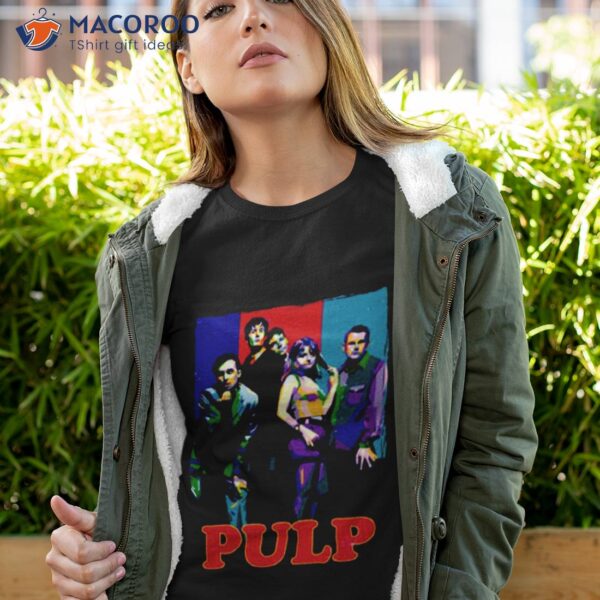 Pulp Band Colored Collage Shirt