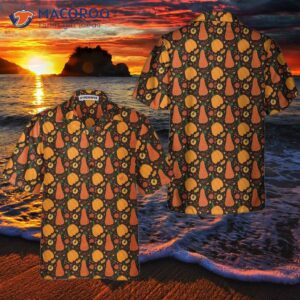 pumpkin and falling leaves hawaiian shirt fall thanksgiving gift for day 0