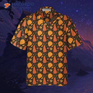 pumpkin and falling leaves hawaiian shirt fall thanksgiving gift for day 2