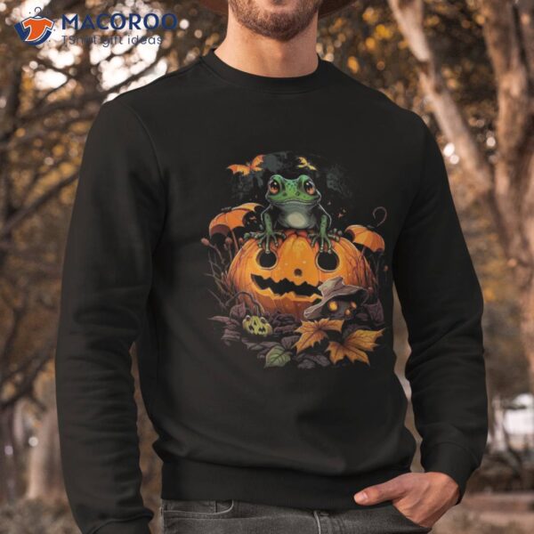 Pumpkin Frog Costume On Halloween Shirt