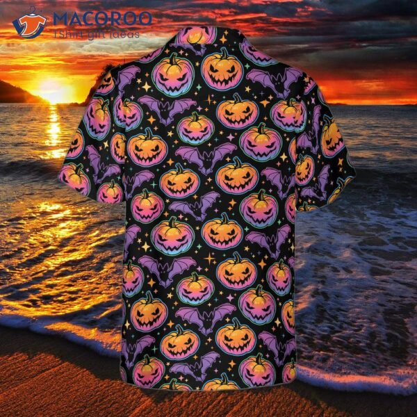 Pumpkin-themed Halloween Hawaiian Shirt