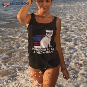 puroud to be a meow ican 4th july tee cat lover american shirt tank top 3