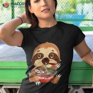 ra sloth kawaii anime japanese food gifts girls teenager shirt tshirt 1