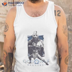 ragnarok icon with kratos and atreus god of war shirt tank top