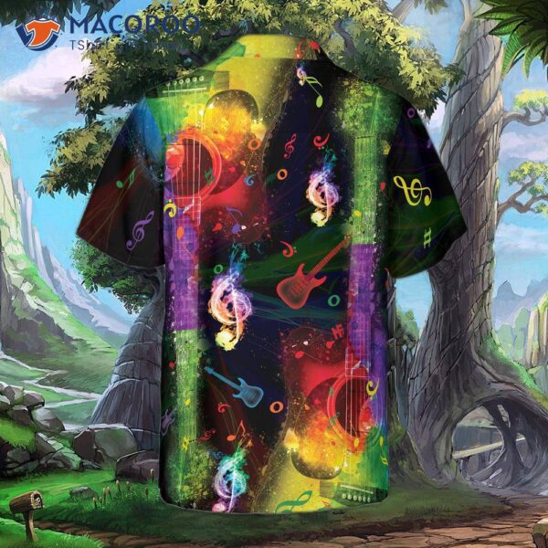 Rainbow Guitars Hawaiian Shirt