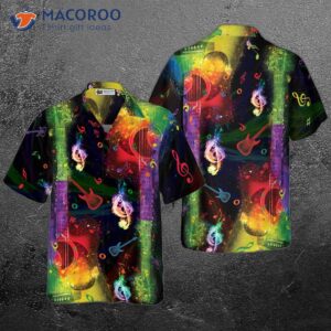 rainbow guitars hawaiian shirt 2