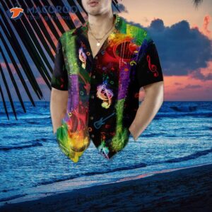 rainbow guitars hawaiian shirt 3