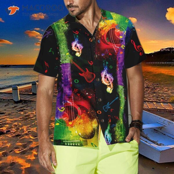 Rainbow Guitars Hawaiian Shirt