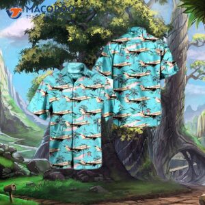 Rcaf Bombardier Cc-144d Challenger (cl-650) Hawaiian Shirt