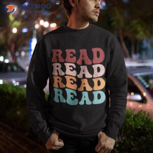 read school librarian life teacher reading graphic shirt sweatshirt