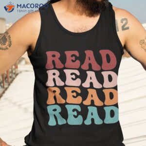 read school librarian life teacher reading graphic shirt tank top 3