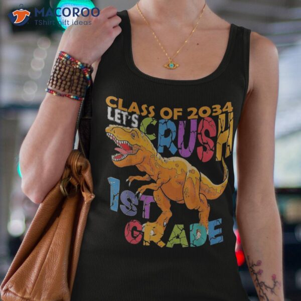 Ready Crush 1st Grade Dinosaur First Back To School Kid Boy Shirt