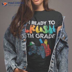 Ready To Crush 5th Grade Fifth Video Gamer Back School Boys Shirt