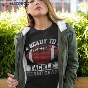 Ready To Tackle 2nd Second Grade Football Back School Shirt