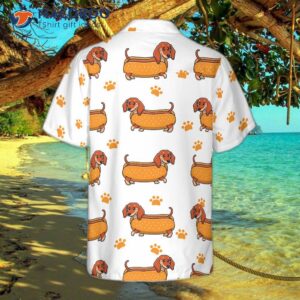 real hot dog dachshund hawaiian shirt 1