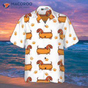 real hot dog dachshund hawaiian shirt 3