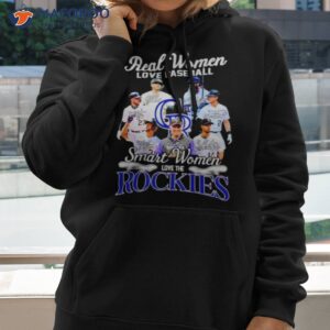 real women love baseball smart women love the rockies signatures shirt hoodie 2