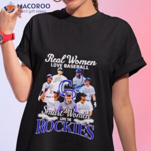 real women love baseball smart women love the rockies signatures shirt tshirt 1