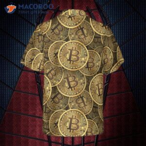 realistic seamless bitcoin cryptocurrency hawaiian shirt 1
