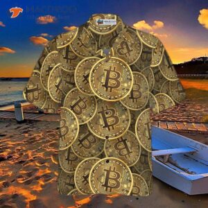 realistic seamless bitcoin cryptocurrency hawaiian shirt 3