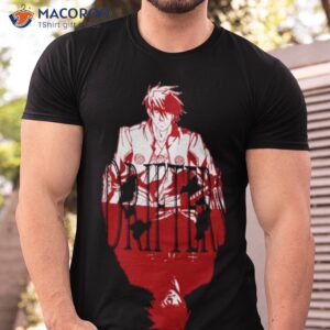 red graphic drifters design anime shirt tshirt