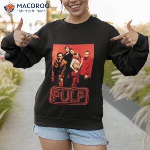 red graphic pulp band shirt sweatshirt