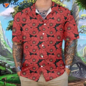 red poppies lest we forget hawaiian shirt proud veteran meaningful gift for veterans day 3