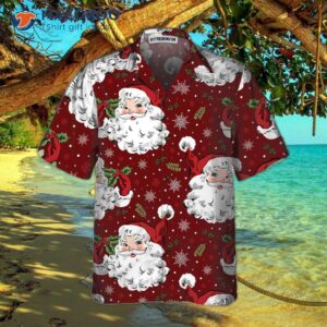 red santa cozy christmas hawaiian shirt short sleeve gift for day 2