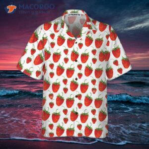 red strawberry hawaiian shirt s and print shirt 2