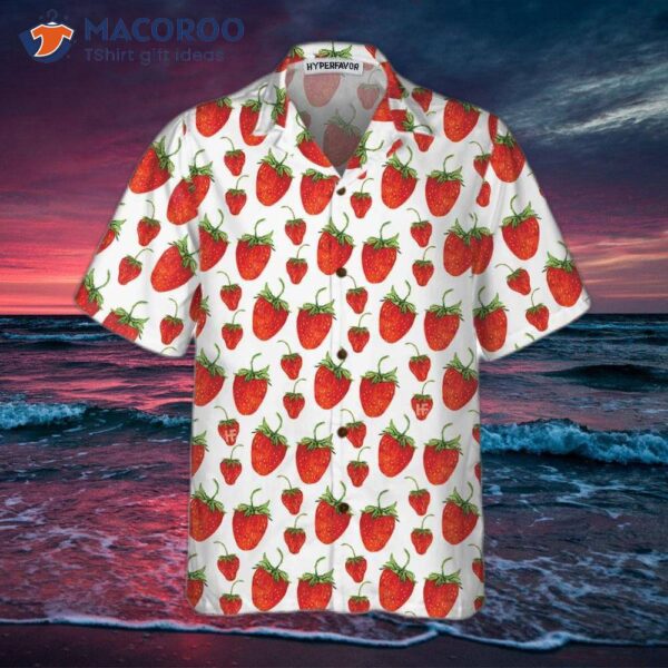 Red Strawberry Hawaiian Shirt, ‘s And Print Shirt