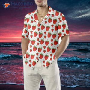 red strawberry hawaiian shirt s and print shirt 4