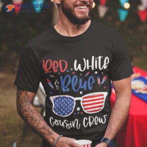 Red White & Blue Cousin Crew 4th Of July Kids Usa Sunglasses Shirt