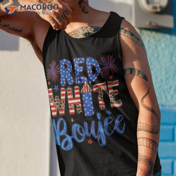 Red White & Boujee Summer Funny Drinking 4th Of July Us Flag Shirt