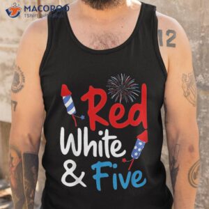 red white amp five 5th birthday 4th of july independence day shirt tank top