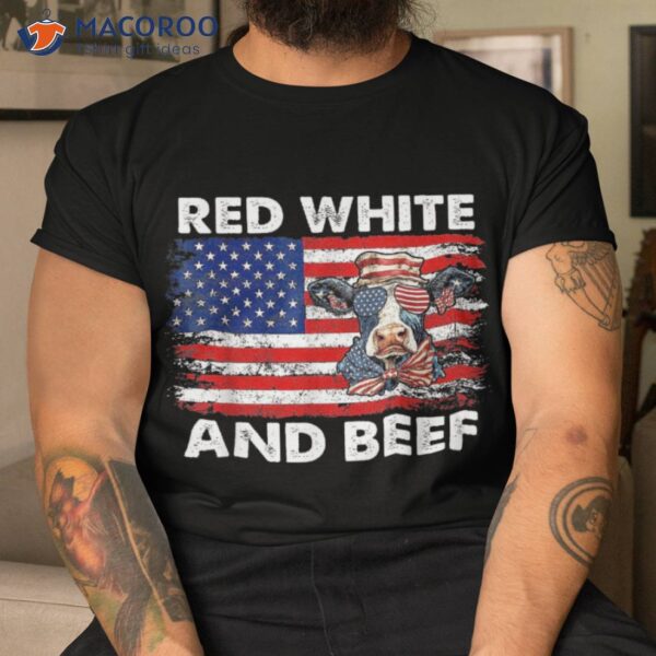 Red White And Beef Funny Shirt