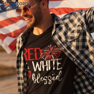 red white and blessed 4th of july jesus patriotic american shirt tshirt 3