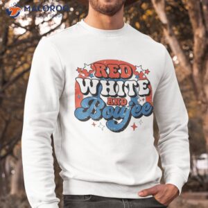 red white and boujee 4th of july fourth rainbow shirt sweatshirt