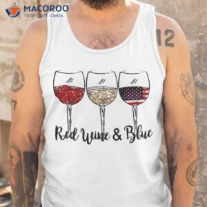 red wine amp blue 4th of july white glasses shirt tank top 1