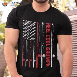 Reel Cool Grumpa Father’s Day Fishing American Flag Shirt